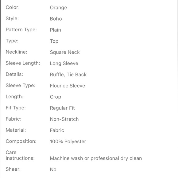 SHEIN Milkmaid Blouse in sold out color/size combo - Picture 6 of 6